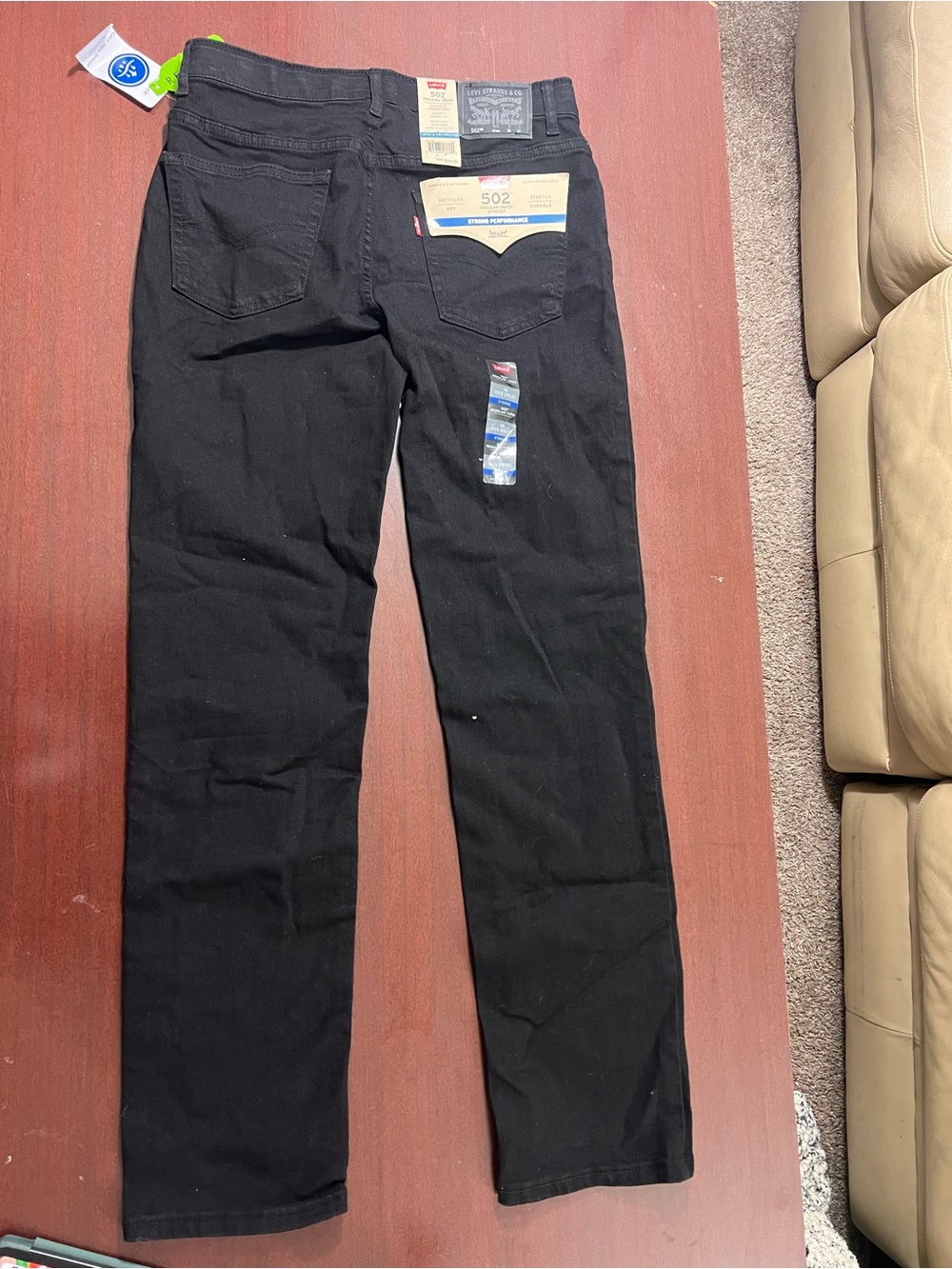 Levi's Black Regular Taper Jeans - Picture 4 of 4